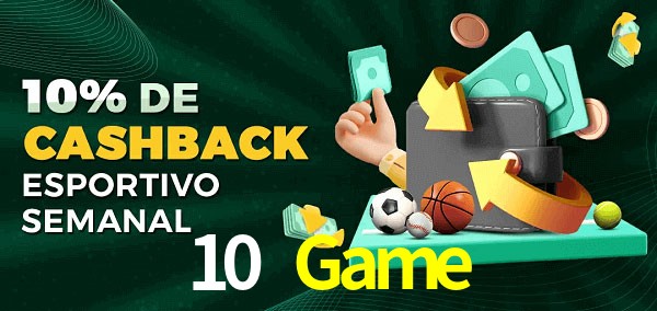 10% de bônus de cashback na 10 Game